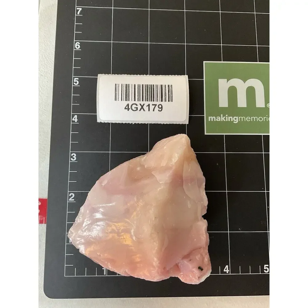 Pink‎ Multitone Art Glass Cullet Glowing Manganese Slag Glass #4GX179
